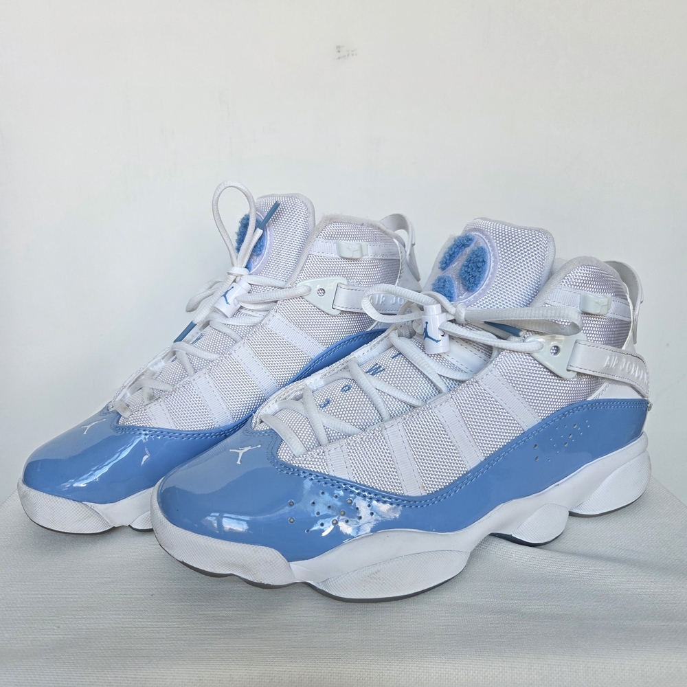 Jordan 6 Rings Blue & White Sneaker Size-8.5